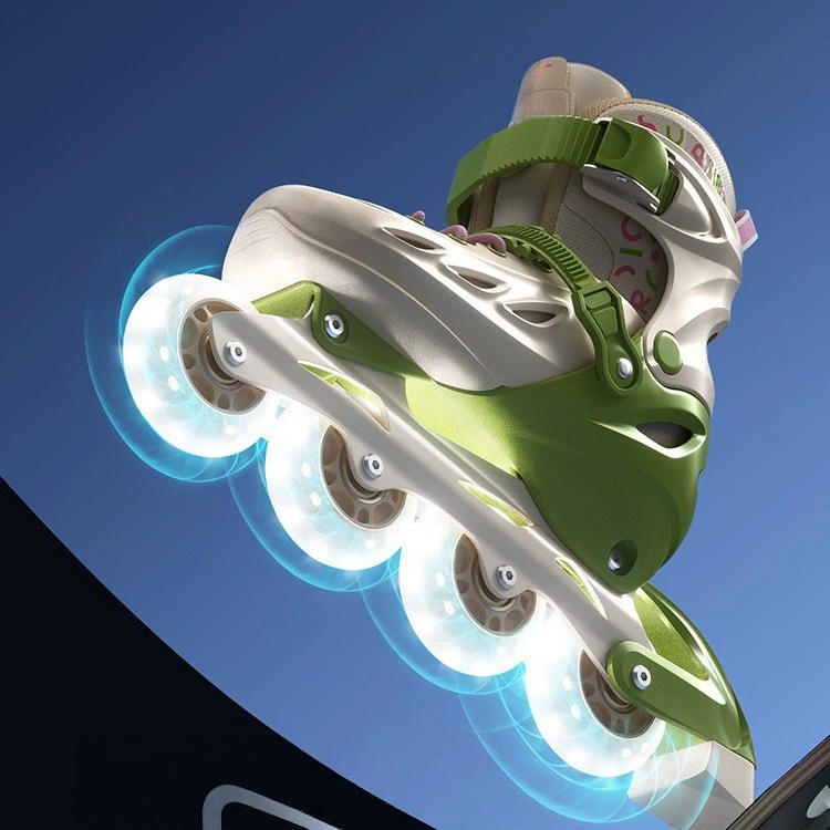 Adjustable Kids Inline Skates, Fresh Green