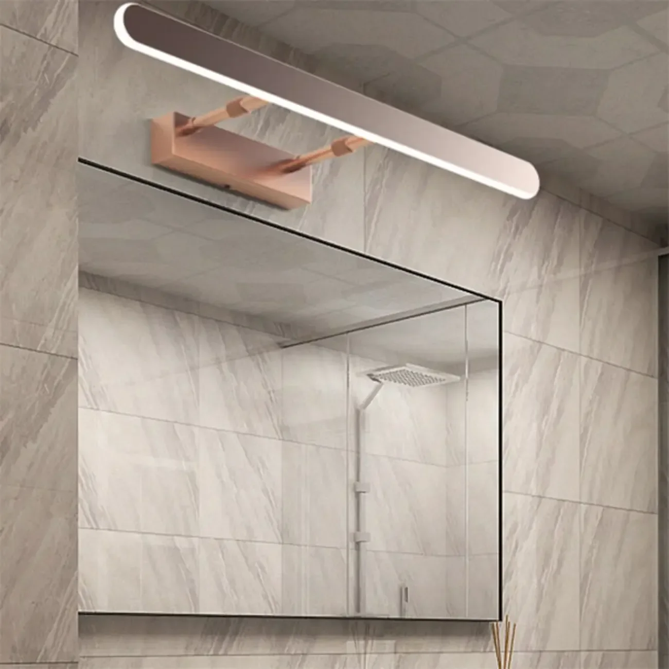 Modern LED Bathroom Vanity Light Bar above Mirror