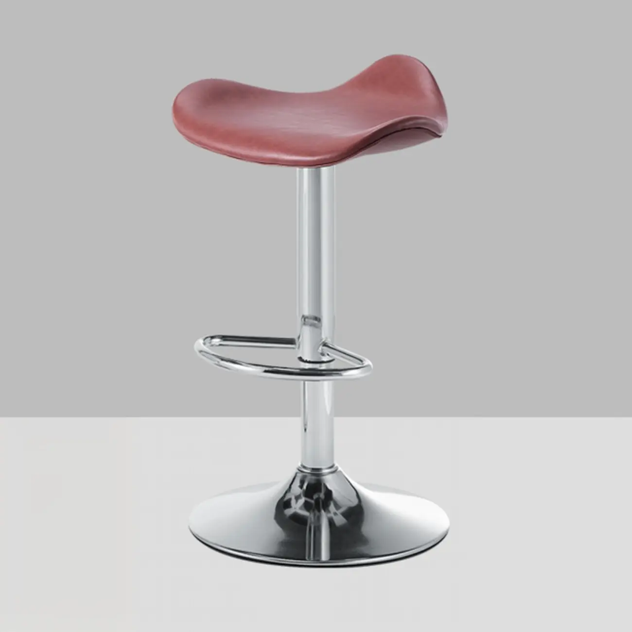 Adjustable Swivel Leather Modern Backless Bar Stools