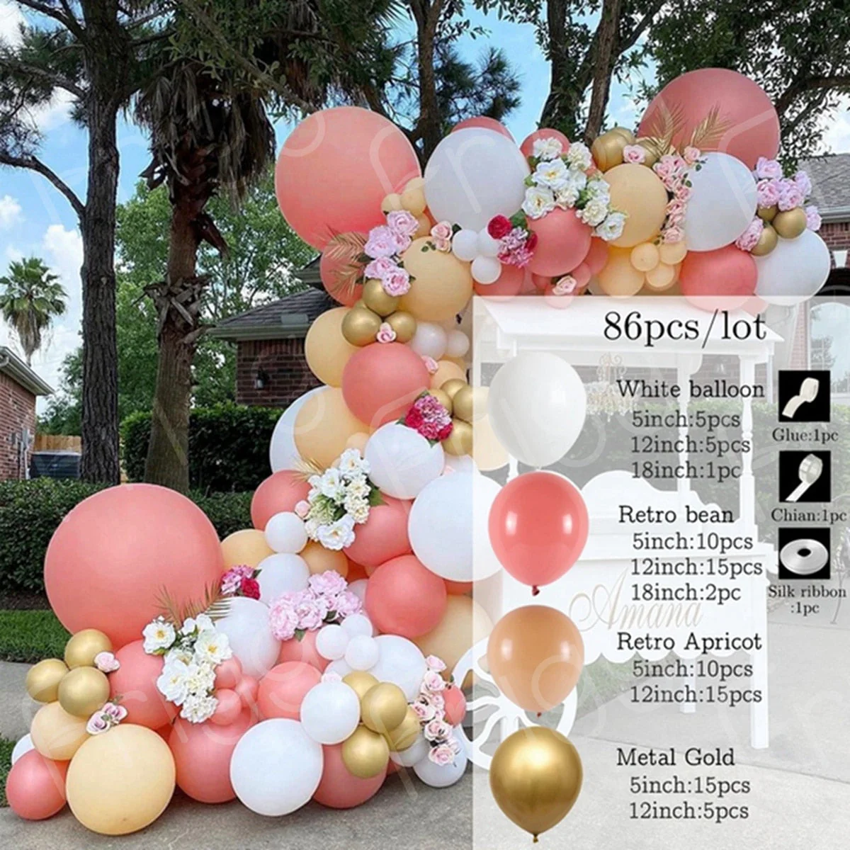 HULIANFU Macaron Pink Balloon Garland Arch Kit Wedding Birthday Party Decoration Kids Globos Rose Gold Confetti Latex Ballon Baby Shower - Deanwangkt