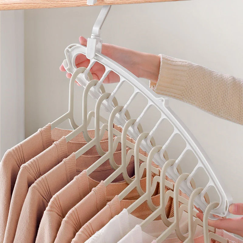HULIANFU Joybos Clothes Hanger Closet Organizer Space Saving Hanger Multi-port Clothing Rack Plastic Scarf Storage hangers for clothes - Deanwangkt