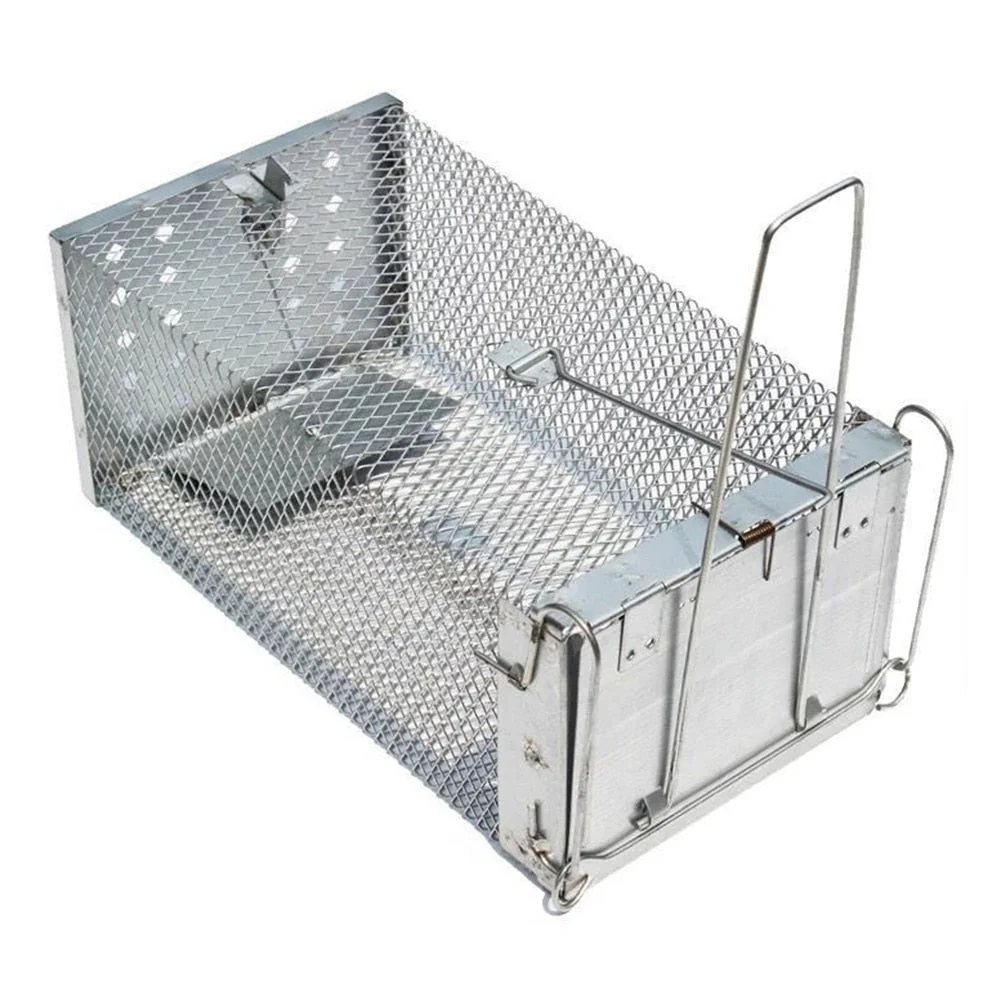 HULIANFU Reusable Mouse Trap Cage Metal Mice Rodent Rats Catcher Pest Control Products Garden Outdoor Household Gadgets - Deanwangkt