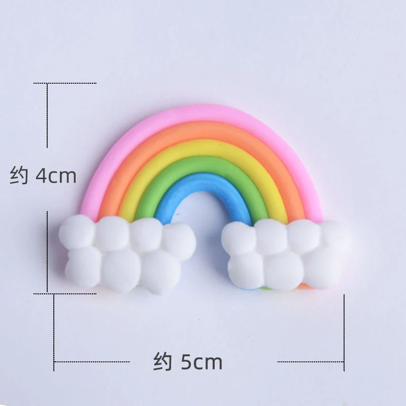 HULIANFU Rainbow Cake Topper Star Cloud Cupcake Decor Sofa Clay Cake Decor Baby Shower One 1st Happy Birthday Party Decor Kids Girl Boy - Deanwangkt
