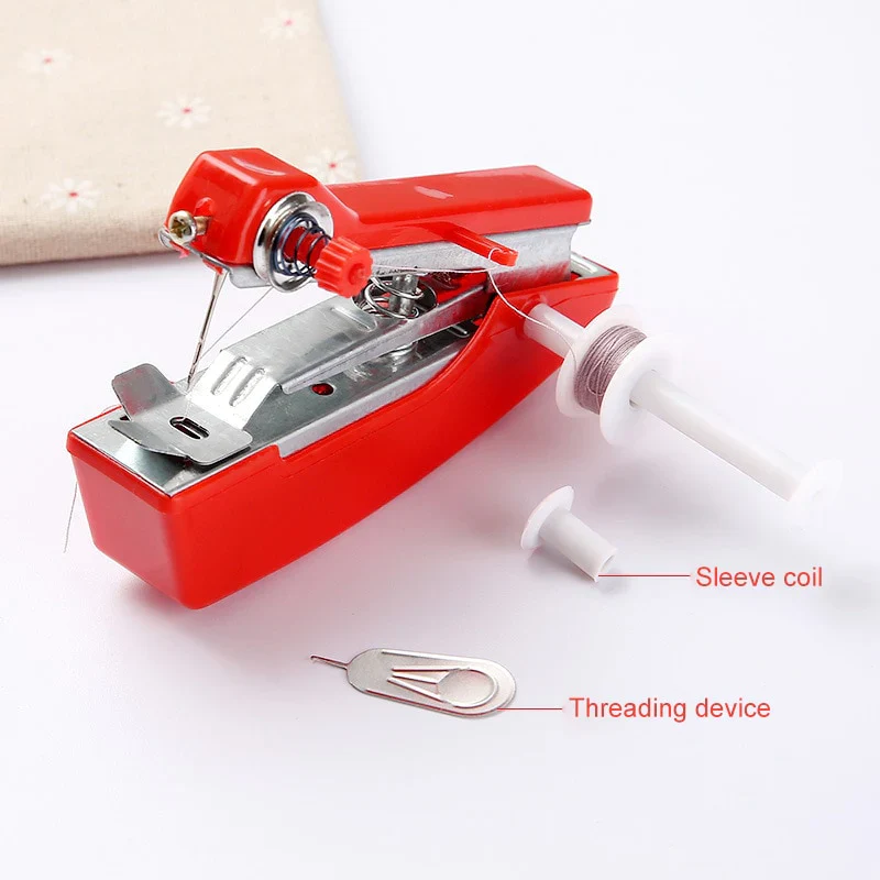 HULIANFU Mini Sewing Machines Needlework Cordless Hand-Held Clothes Useful Portable Sewing Machines Handwork Tools Sewing Accessories - Deanwangkt