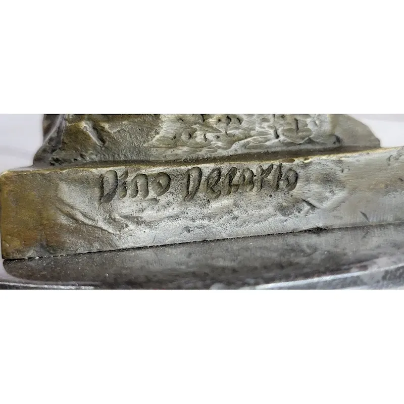 Mahatma Gandhi Indian India Bronze Bust Statue Sculpture Art 10 Inches X 7 Inches