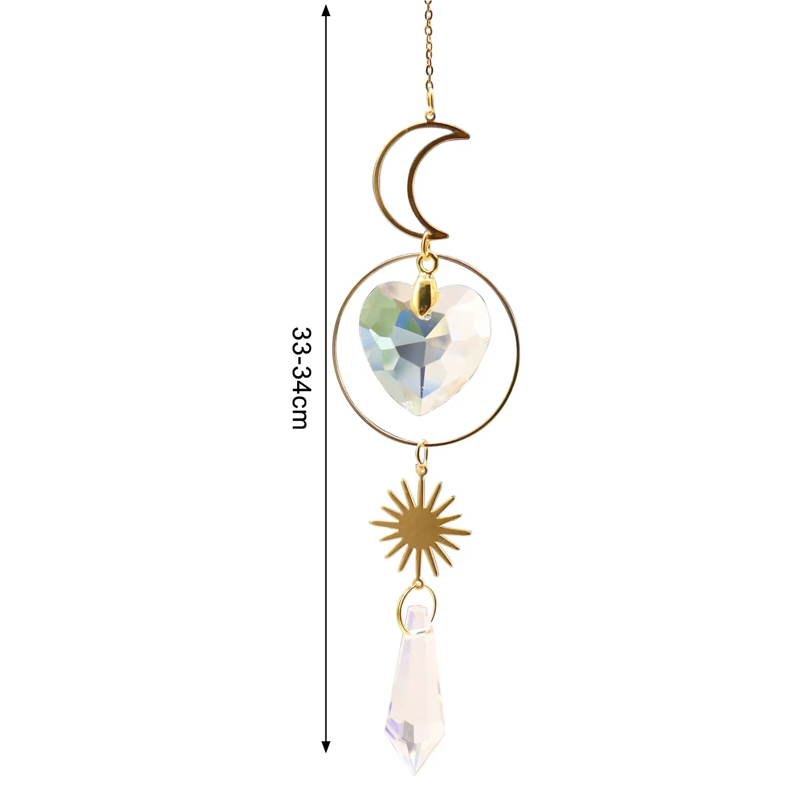 HULIANFU New Indian Style Dreamcatcher Moon Handmade Wind Chimes Wall Ornament Girls Room Decoration Feather Dream Catcher - Deanwangkt