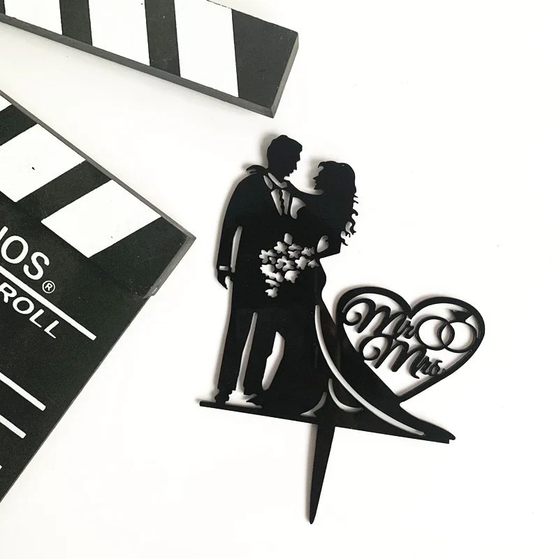 HULIANFU MR&MRS Acrylic Wedding & Engagement Cake Topper Lover Valentine  Day Baking Decoration You&me Anniversary Cake Party Favors - Deanwangkt