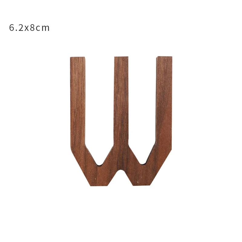 HULIANFU NEW Nordic Style Black Walnut Letter Decorative Letters Combination Wall Decoration DIY Letter Home Decoration Wooden Alphabet - Deanwangkt