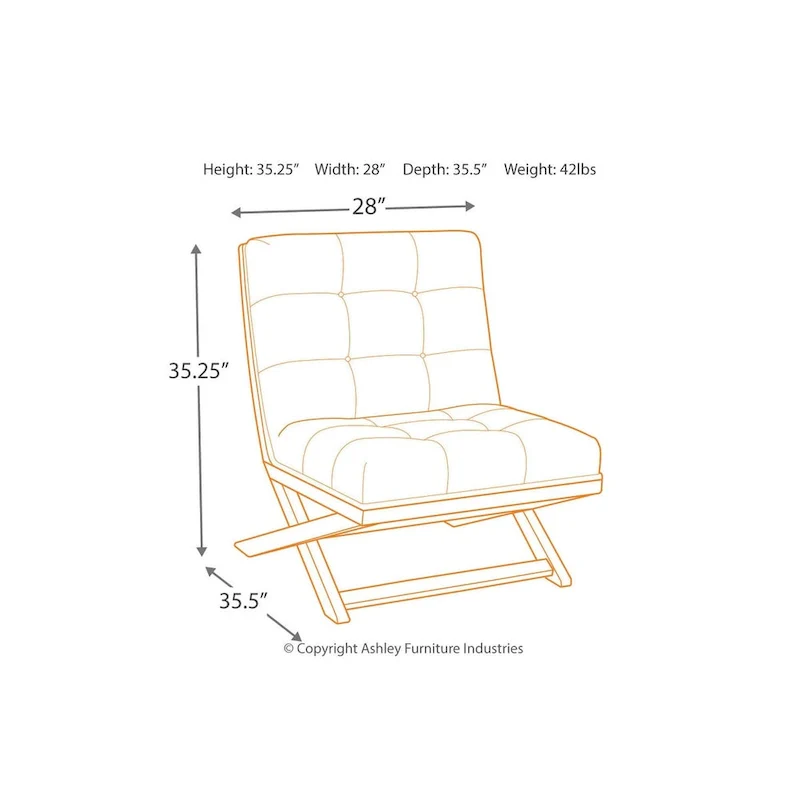 Sidewinder Casual Faux Leather Accent Chair