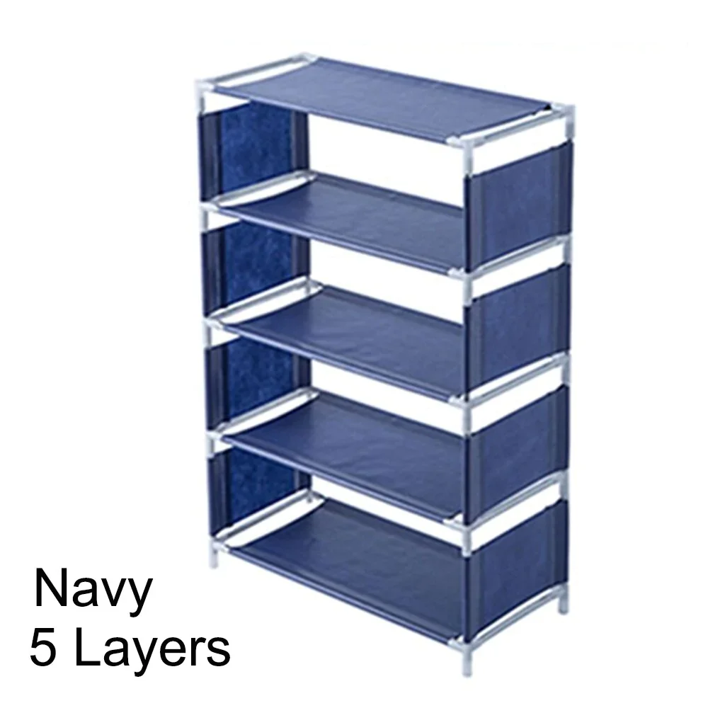 HULIANFU Multi-storey Shoe Rack Multi-functional Organizer Household Cloth Storage Rack Easy To Assemble Dormitory Provincial Space Rack - Deanwangkt