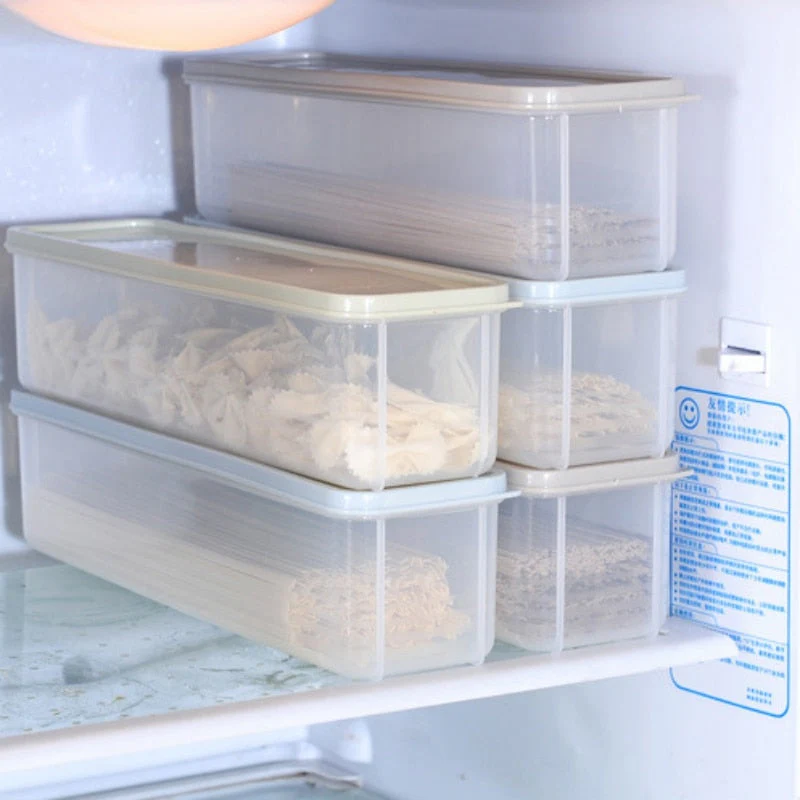 HULIANFU Large Capacity Noodle Storage Box Spaghetti Container With Lid PP Kitchen Food Storage Jar Fresh-keeping Case Kitchen organizer - Deanwangkt
