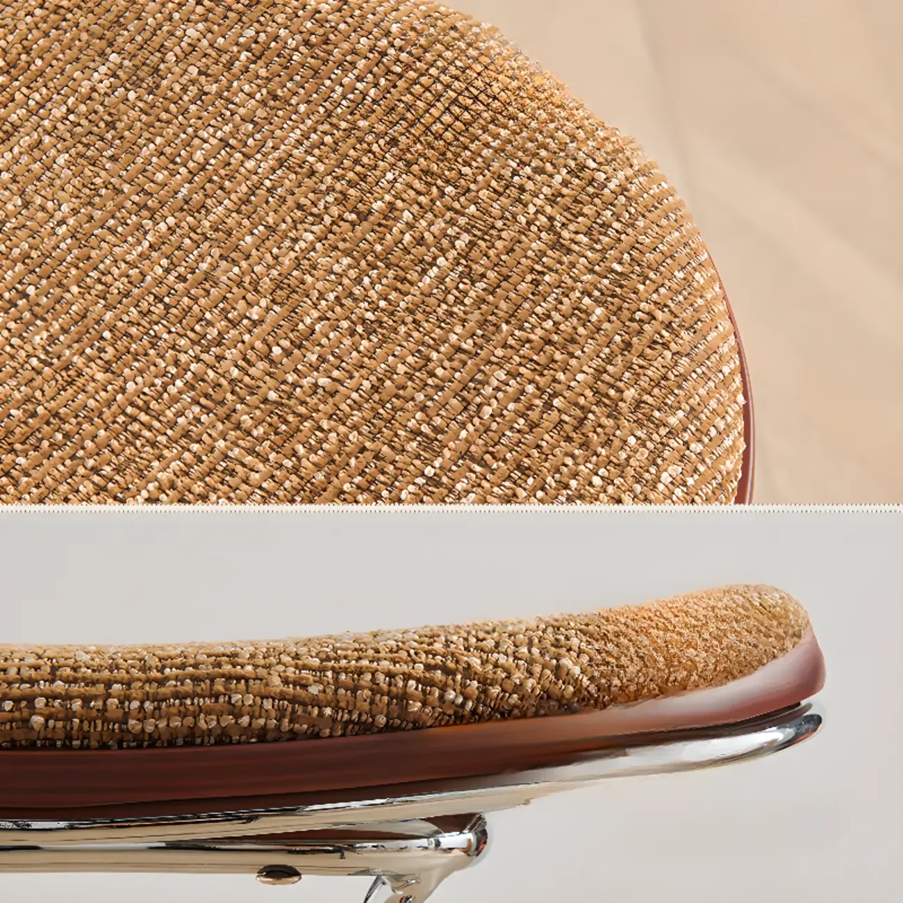 Adjustable Metal Frame Knitting Cushion Backless Bar Stool