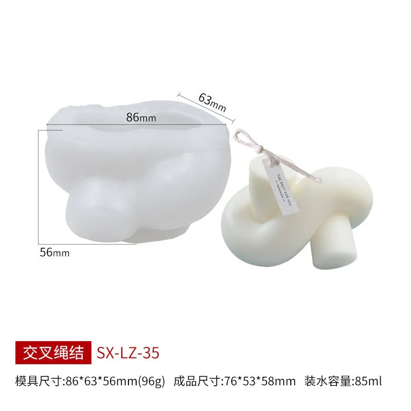 HULIANFU Scented Candle Mold DIY Wool shape Candle Silicone Casting Mold Handmade Candle Soap Making Wax Mold Handcraft Home Decoration - Deanwangkt