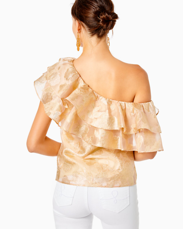 Trixie One-Shoulder Ruffle Top