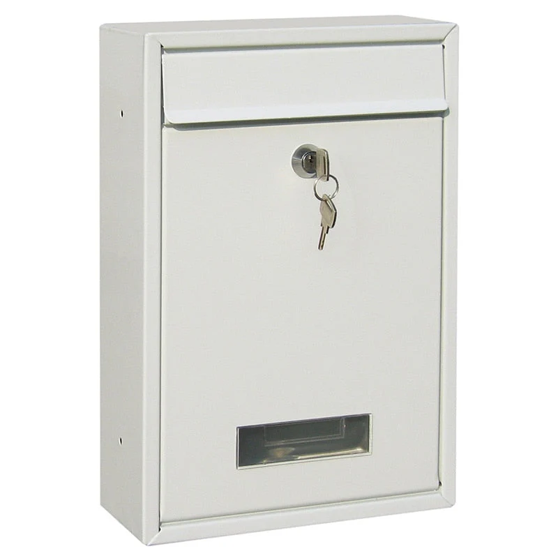 HULIANFU Mailbox Outdoor Wall Mount Security Locking Mailbox Letter Box for Home Garden Decoration Letter Newspaper Magazine Post Box - Deanwangkt