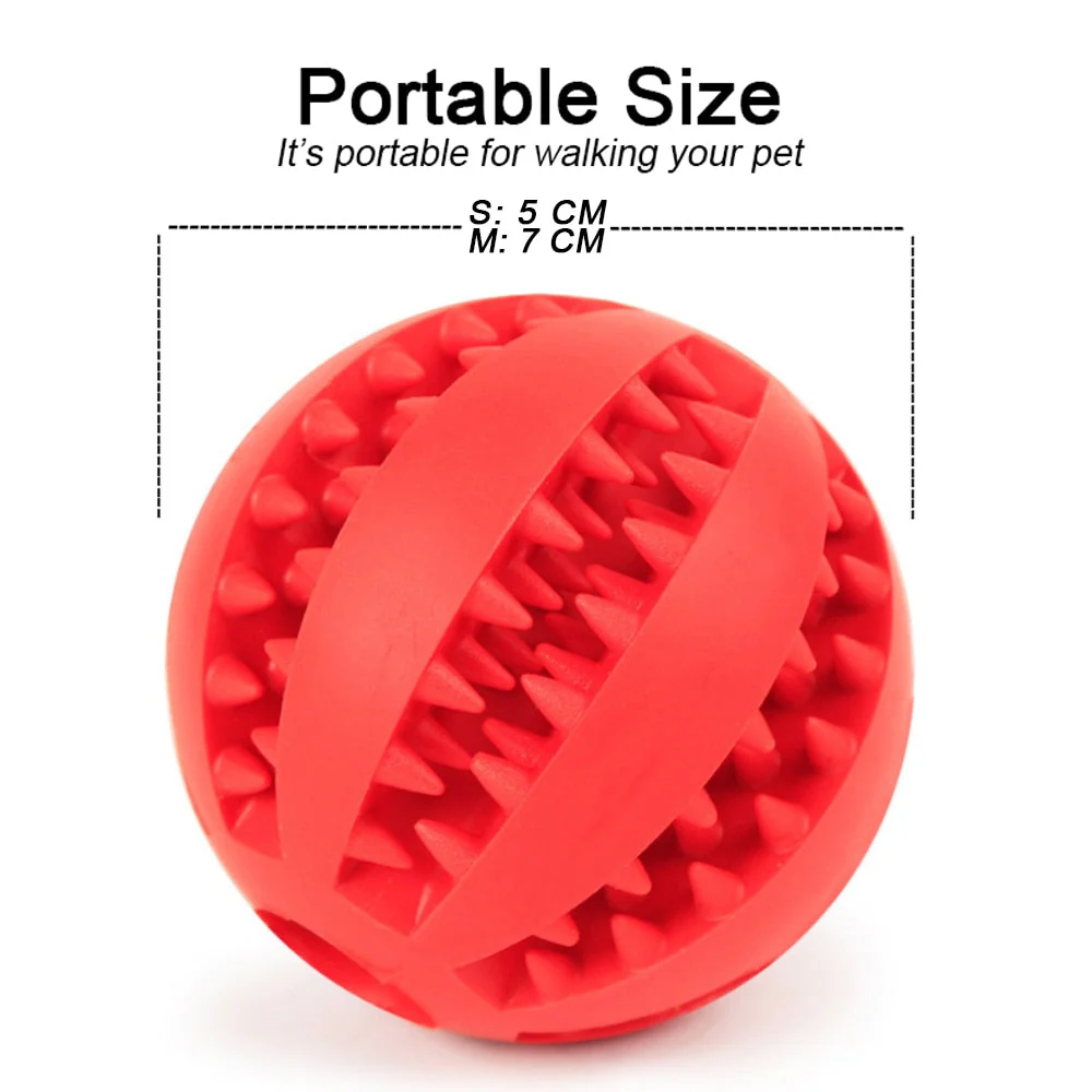 HULIANFU Toys for Dogs Rubber Dog Ball For Puppy Funny Dog Toys For Pet Puppies Large Dogs Tooth Cleaning Snack Ball Toy For Pet Products - Deanwangkt