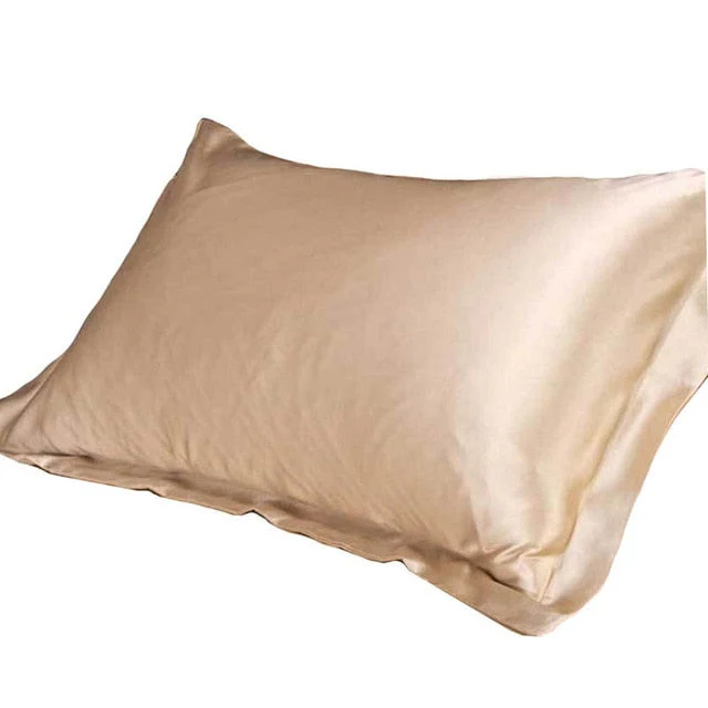 HULIANFU Pure Emulation Silk Satin Pillowcase Comfortable Pillow Cover Pillowcase For Bed Throw Single Pillow Covers - Deanwangkt