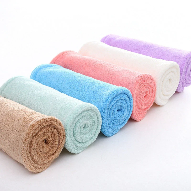 HULIANFU Magic Microfiberrapid drying hair towel towels bathroom Bath Wrap Hat Quick Cap Turban Dry toallas - Deanwangkt