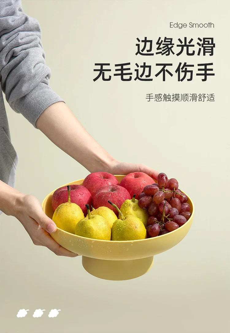 HULIANFU Nordic PP Fruit Storage Rack Basket Candy Plate Home Organizer Kitchen Tool for Vegetable Cookies Storage Trays - Deanwangkt