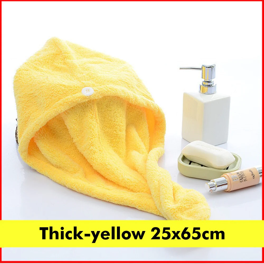 HULIANFU Rapid Drying Hair Towel Microfiber Soft Skin Friendly Warp Hat Quickly Hair Drying Cap Bath Tool Shower Towel Women Lady Toallas - Deanwangkt