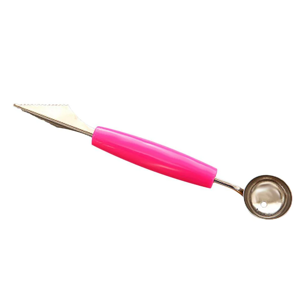 HULIANFU Kitchen Accessories Dual-head Stainless Steel Carving Knife Fruit Watermelon Ice Cream Baller Scoop Stacks Spoon Home gadgets - Deanwangkt