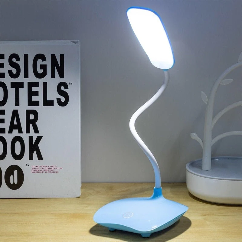 HULIANFU LED Table Lamp USB Rechargeable Dimmable Desk Reading Light Foldable Rotatable Touch Switch Study Work Bedroom Table Lamps - Deanwangkt