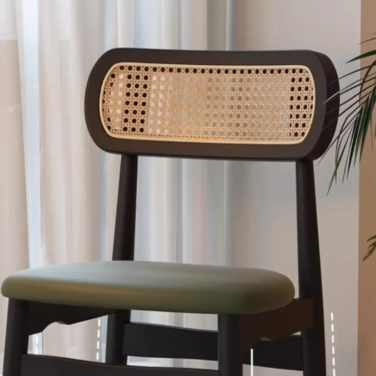 Soft Retro Upholstered Faux Leather Dining Chair