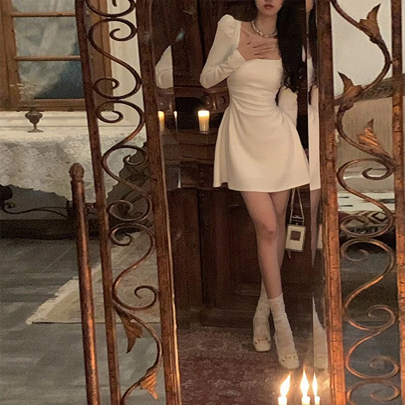Hulianfu Wedding Dresses for Women Clothing Party Elegant Office Lady Korean Fashion Slim Prom Dress Female Evening Vestidos Autumn - Deanwangkt