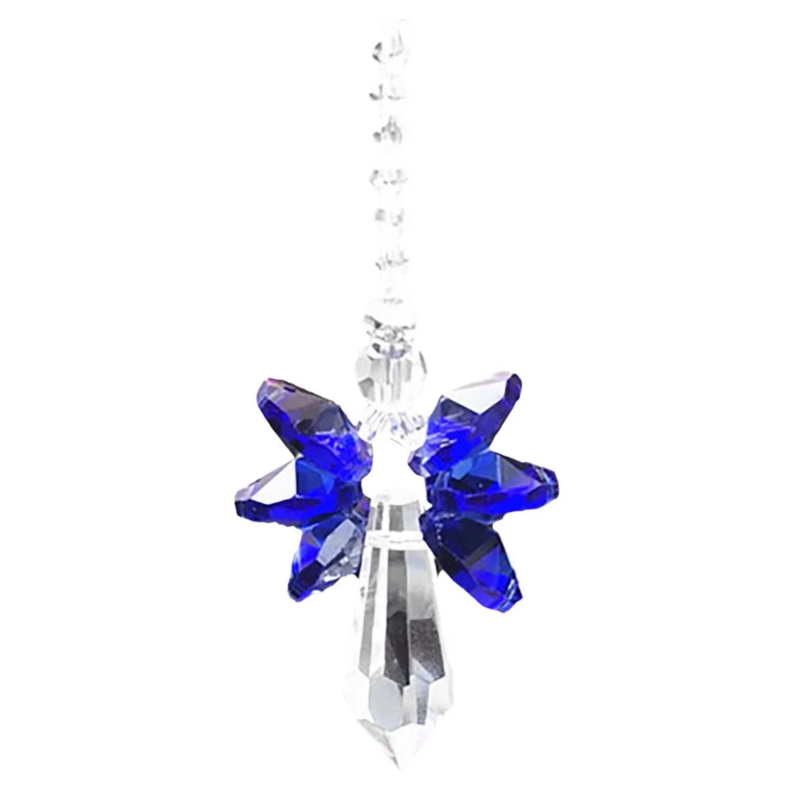 HULIANFU Modern Rainbow Crystal Angel Chakra Suncatcher Charm Window Door Wind Chimes Living Room Hanging Decorations Car Pendant - Deanwangkt