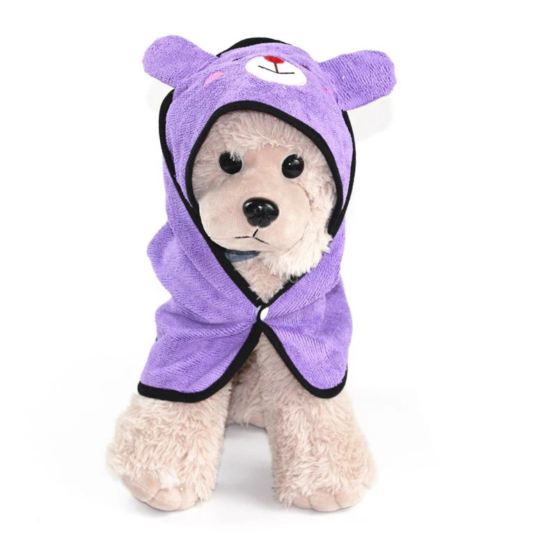 HULIANFU S/M/L Pet Dog Bath Towel Soft Dog Towel Super Absorption Drying Bath Towel for Dog Cat Puppy Bathrobes Pet Cleaning Supplies - Deanwangkt