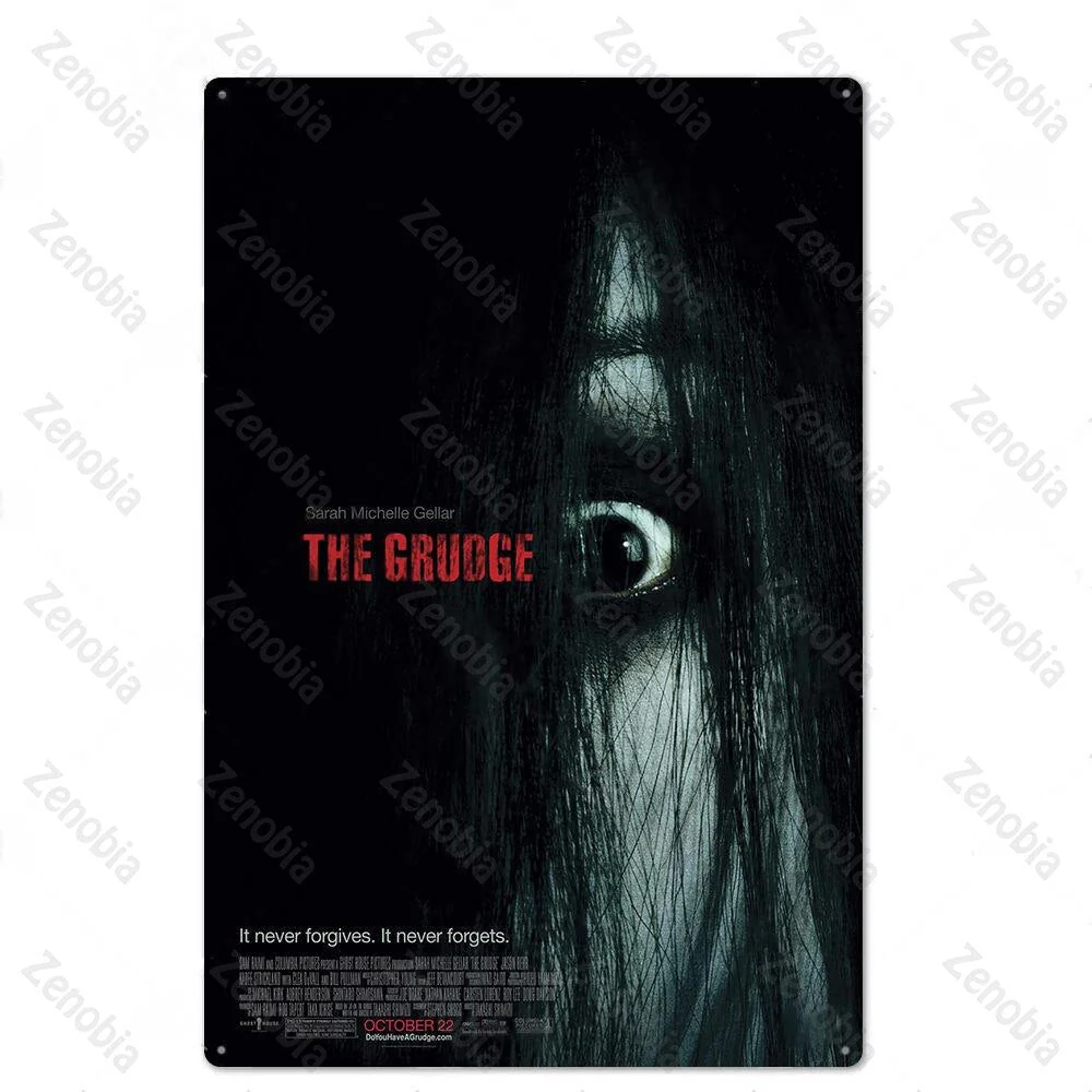 HULIANFU Vintage Horror Movies Metal Poster Wall Art Stickers for Pub Bar Club Home Wall Room Decoration Retro Mtal Sign Plaque Tin Plate - Deanwangkt