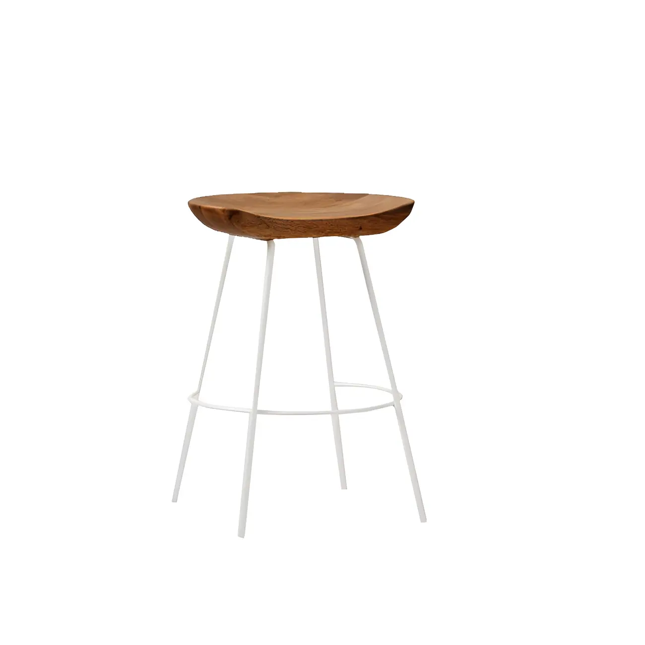 Modern Solid Wood Counter Height Bar Stools