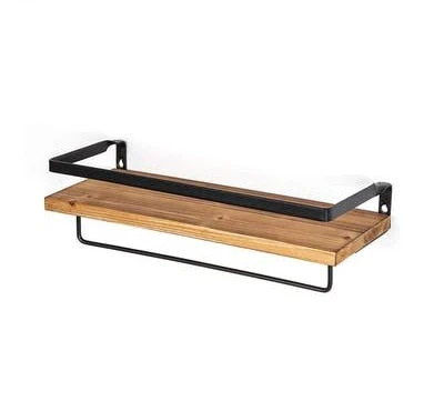 HULIANFU Wall Shelf Wood Floating Rack Wall Decoration Multifunction Storage Holder Shelf Rack Decorative For Kitchen/ Bedroom Frame - Deanwangkt