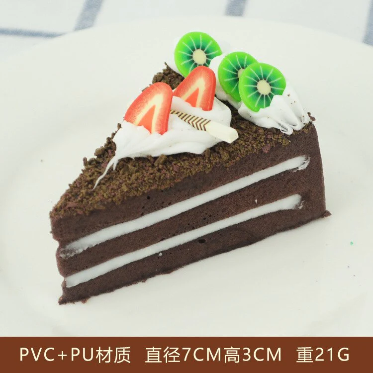 HULIANFU Simulation Fruit Cake Bread Model Food Photo Props Artificial Slicing Cake Fake Ice Cream Cake Funny Gift Cake Shop Display Dec - Deanwangkt