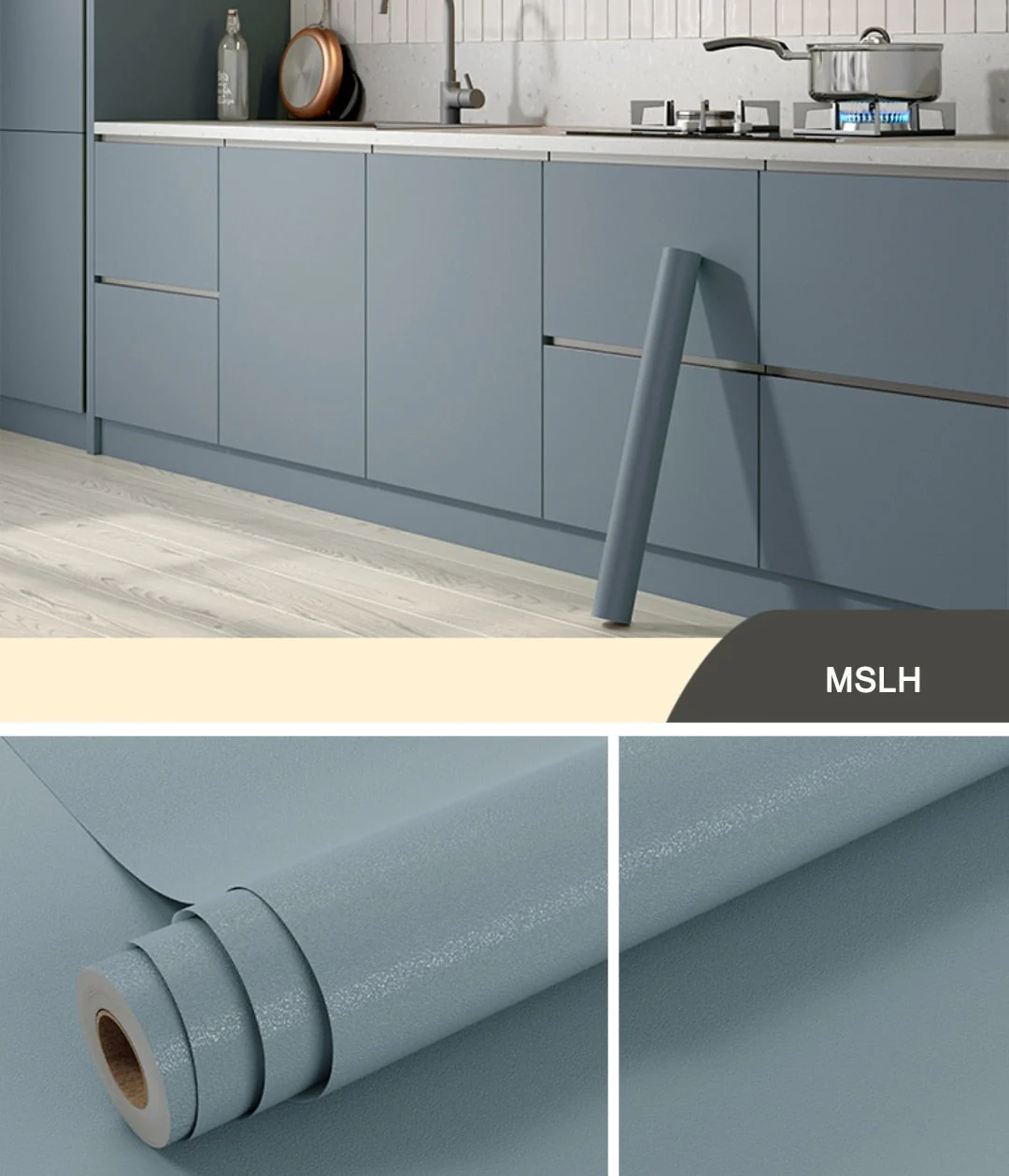 HULIANFU 2026  Kitchen Oil-proof Transparent Film Thick Self Adhesive Waterproof Countertop Furniture Marble Wallpaper Bathroom Decor Stickers - Deanwangkt