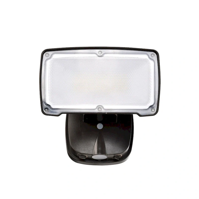 Black/White/Bronze 26-Watt 2500 Lumen Dusk to Dawn Control 1 Head Outdoor LED Security Flood Light