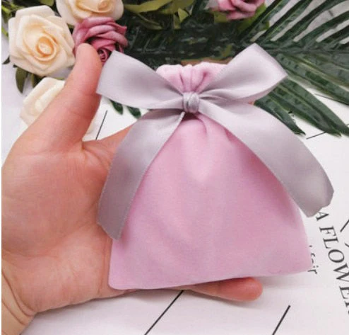 HULIANFU Velvet Gift Bags Jewelry Ribbon Sack 7x9cm 10x12cm 12x15cm pack of 50 Eyelashes Makeup Lipstick Drawstring Pouches - Deanwangkt