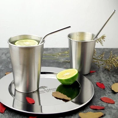 HULIANFU NorthernEurope Ins Industry Style 304 Stainless Steel Spray Paint Beer Cup Cold Water Drinks Cup Household Office Use Gargle Cup - Deanwangkt