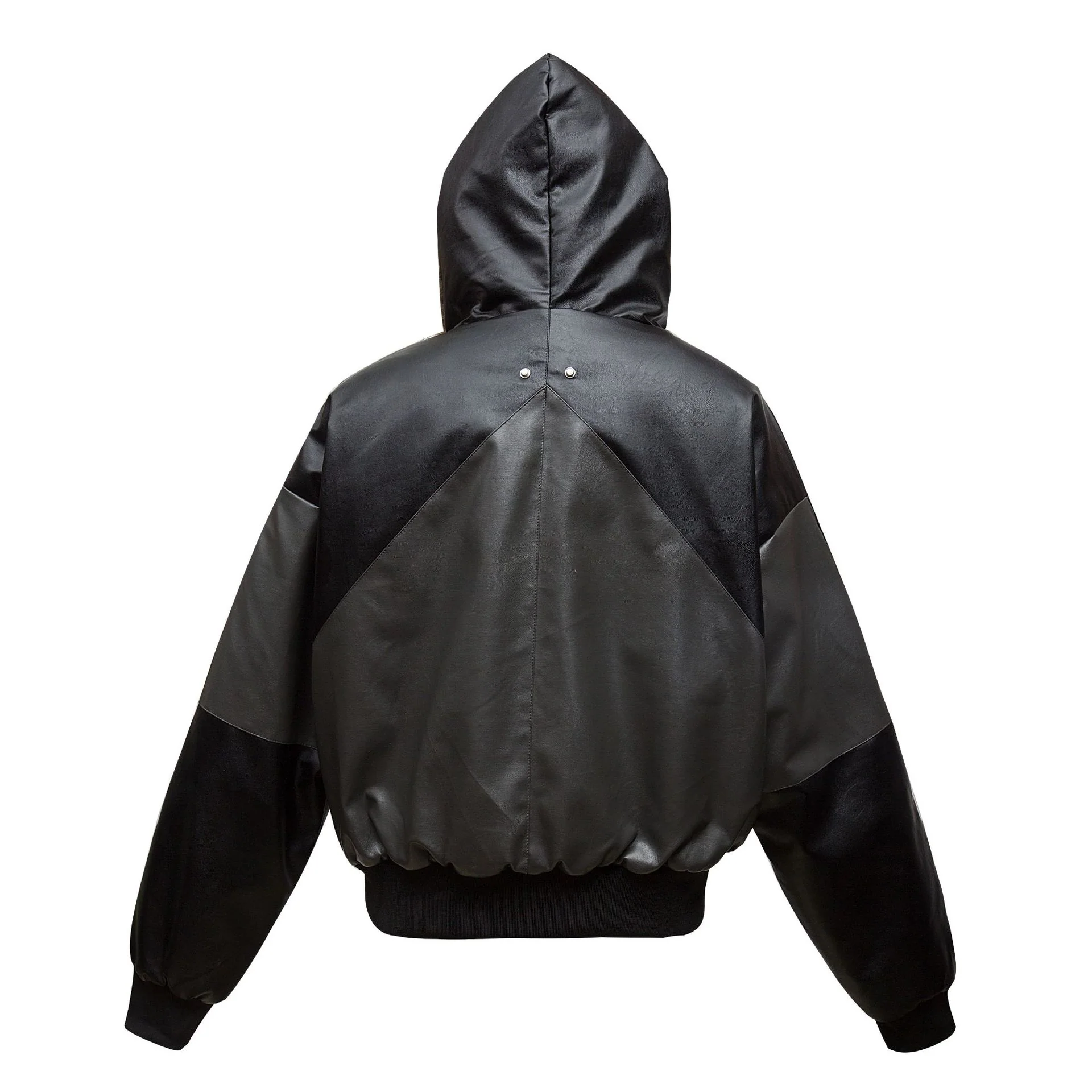 A79B n retro popular winter trend coat splicing color matching thickened men's thermal hooded seat mountain carving cotton suit - Deanwangkt
