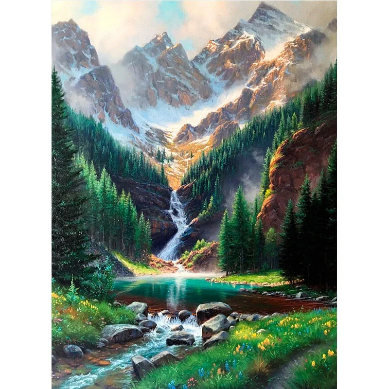 HULIANFU Sunset Scenery DIY 5D Diamond Painting Full Round Drill Mosaic Landscape Diamond Embroidery Picture Rhinestone Home Decor Gift - Deanwangkt