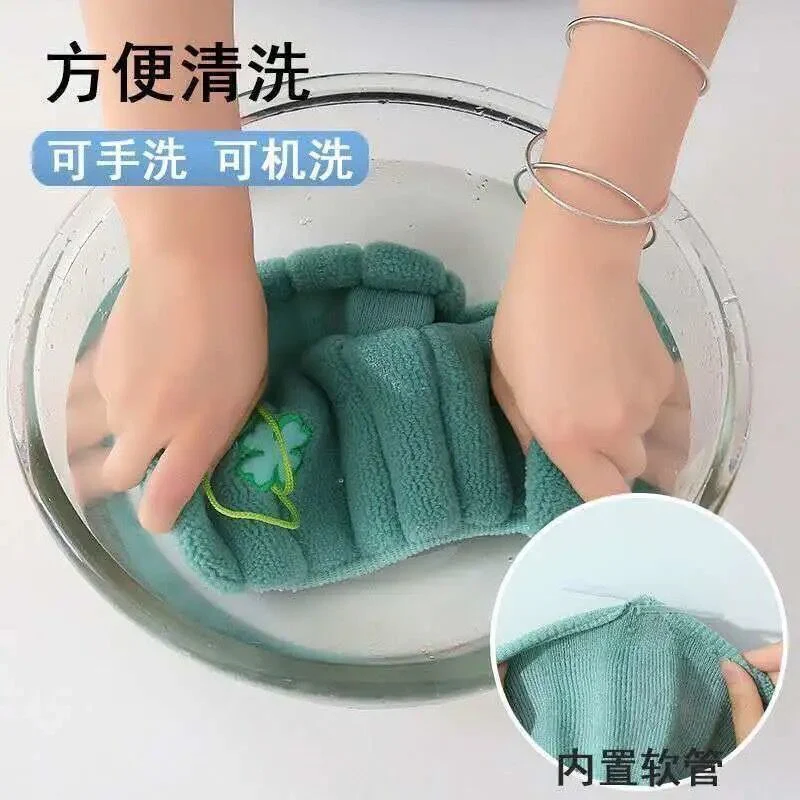 HULIANFU Winter Warm Toilet Seat Cover Closestool Mat 1Pcs Washable Bathroom Accessories Knitting Pure Color Soft O-shape Pad Bidet Cover - Deanwangkt