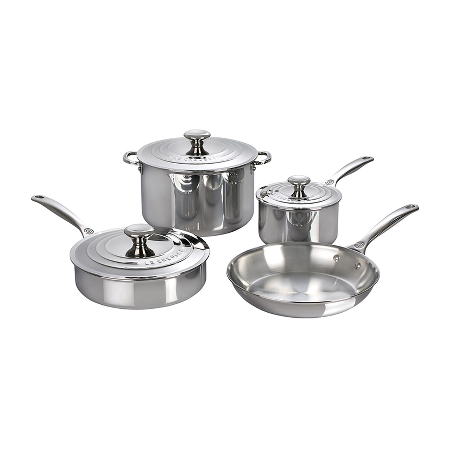 Signature Stainless Steel 7-Piece Cookware Set