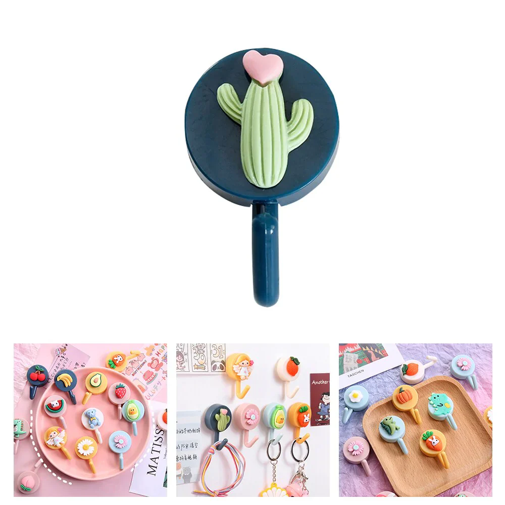 HULIANFU New Cute Animal Wall Hook for Key Holder Coat Towel Hanging Plastic Mask Holder Bathroom Organizer Wall Decor Home Accessories - Deanwangkt