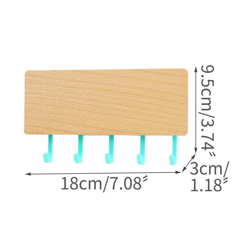 HULIANFU Rack Storage Rack Key Wooden Hanger Home Wall Vintage  Hallway Home Space Saving Small Bedroom Door Back Decorative Room Rack - Deanwangkt