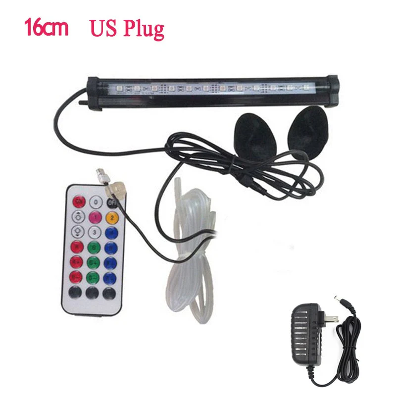 HULIANFU LED Air Bubble Light Aquarium Lamp Underwater Submersible Fish Tank Light Color Changing  Making Oxygen for Fish Tank - Deanwangkt