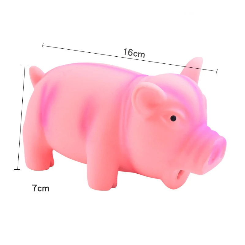 HULIANFU Pets Dog Toys Screaming Chicken Squeeze Sound Toy Rubber Pig Duck Squeaky Chew Bite Resistant Toy Puppy Training Interactive - Deanwangkt