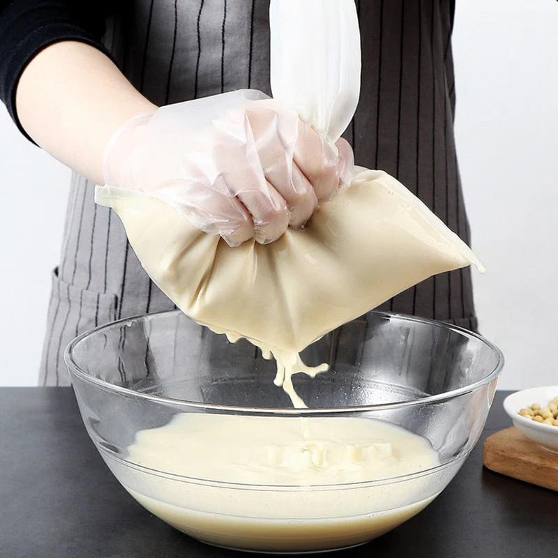 HULIANFU Soy Milk Wine Filter Bag Nut Milk Bag Tea Coffee Oil Yogurt Filter Net Mesh Kitchen Food Reusable Nylon Filter Bags Strainer - Deanwangkt