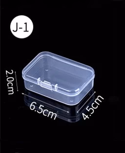 HULIANFU Mini Boxes Rectangle Clear Plastic Jewelry Storage Case Container Packaging Box for Earrings Rings Beads Collecting Small Items - Deanwangkt