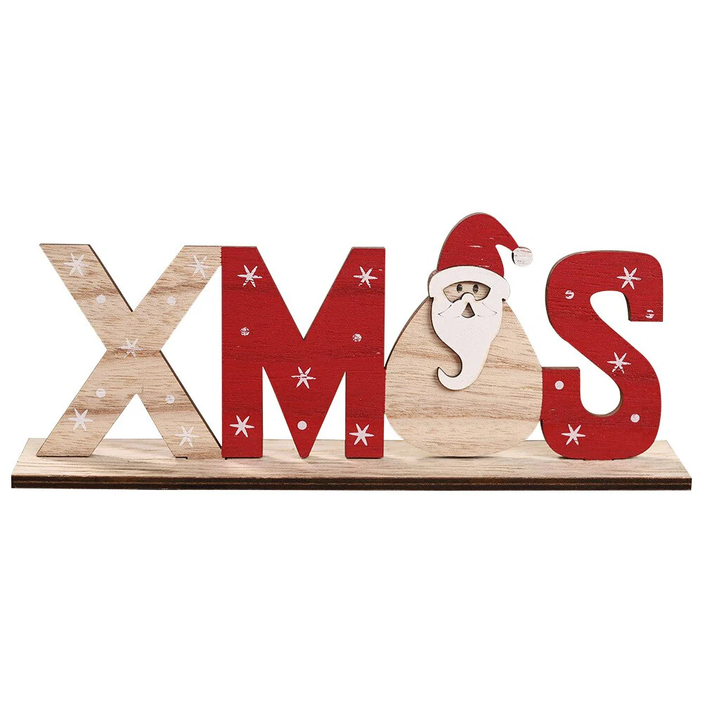 HULIANFU Wooden Christmas Door Wreath Oranments Wall Xmas Dec Merry Christmas Decor For Home  Happy New Year Naviidad Door Wreath - Deanwangkt