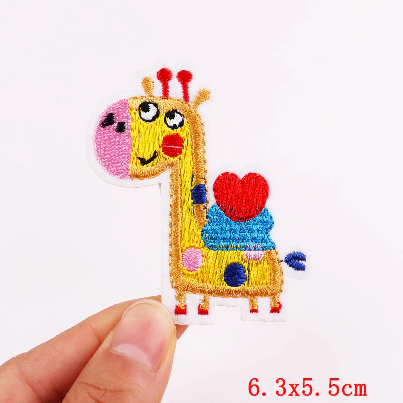 HULIANFU Mushroom Applique Embroidered Patches On Kids Clothes DIY Iron On Patches Cartoon Patches For Clothing Stickers Animal Badges - Deanwangkt
